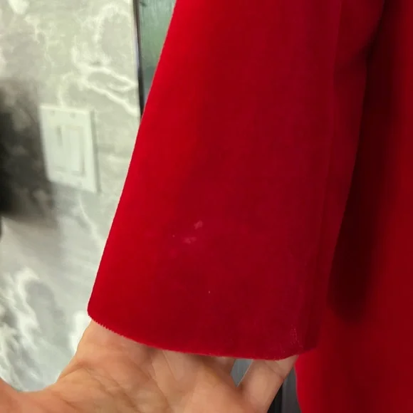 Frame Denim Red Velvet Pant Suit - Picture 7 of 13